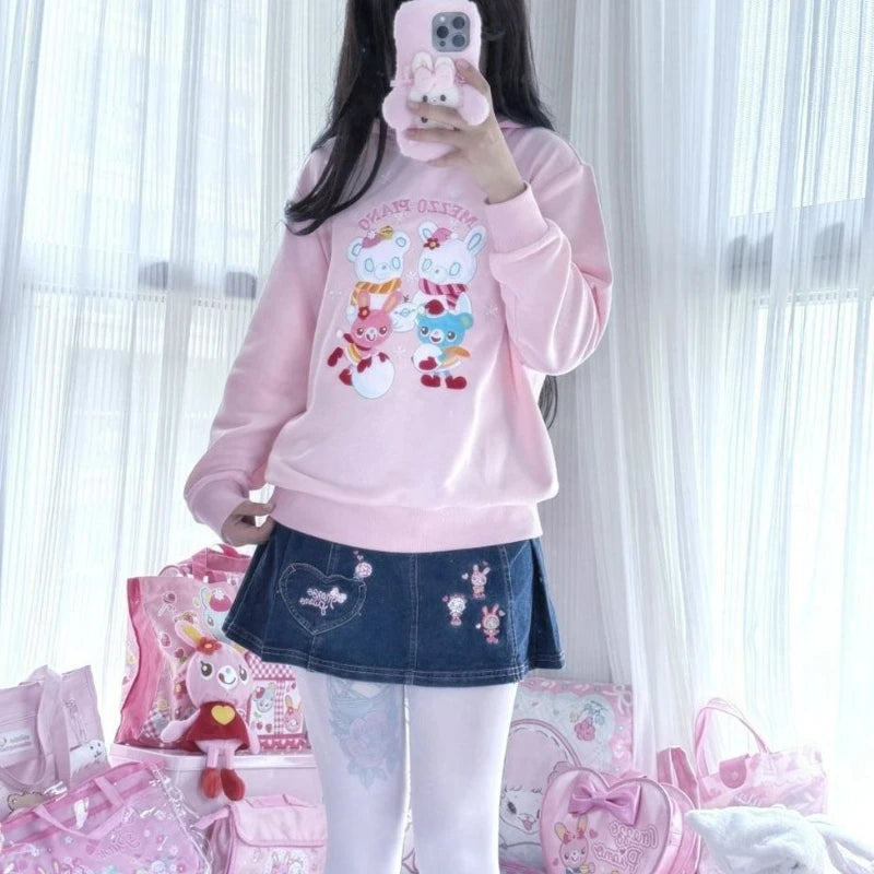 Kawaii Friends White Crewneck Sweater