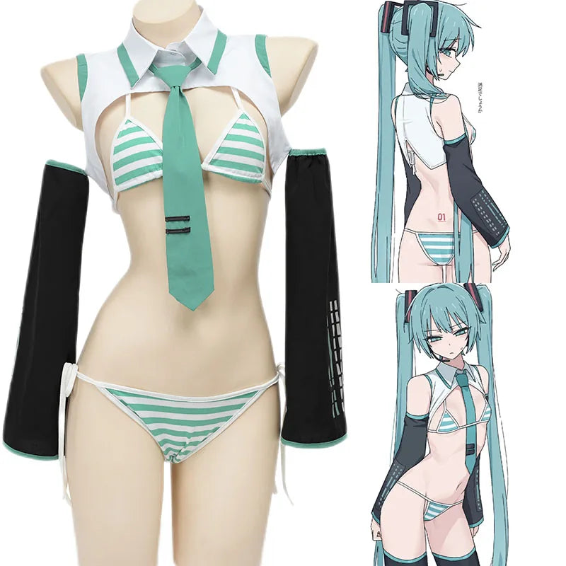 Hatsune Miku Bikini Cosplay Set