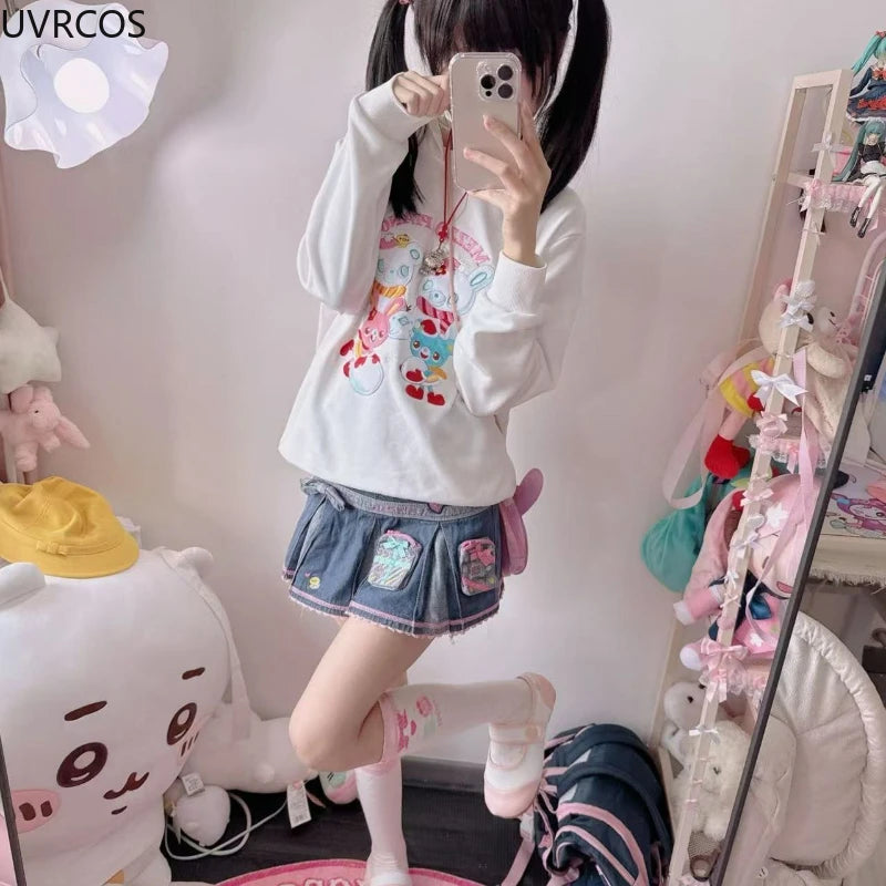 Kawaii Friends White Crewneck Sweater