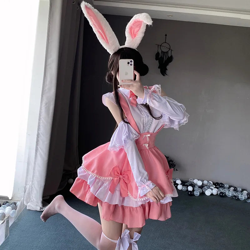 Pink Bunny Maiden Cosplay Set