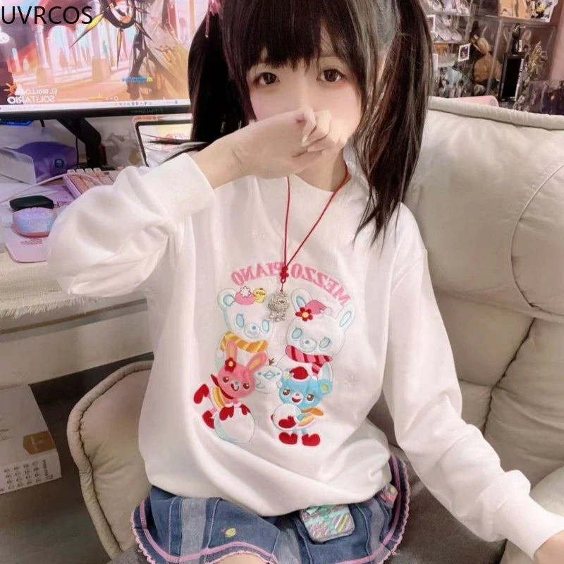 Kawaii Friends White Crewneck Sweater