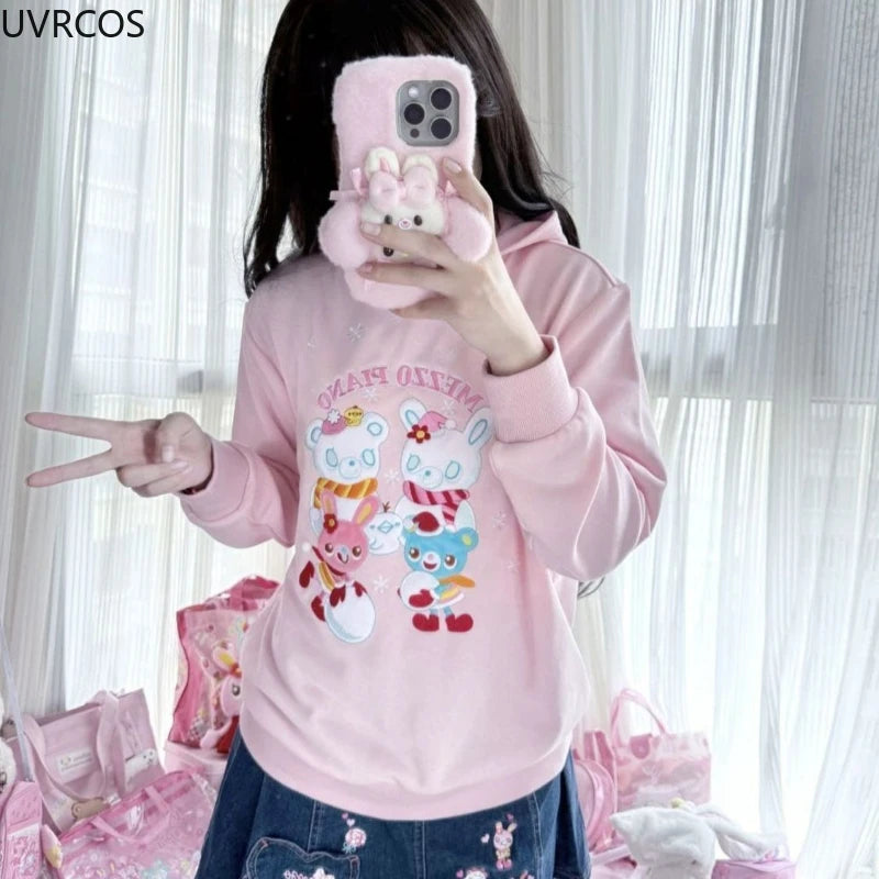 Kawaii Friends White Crewneck Sweater