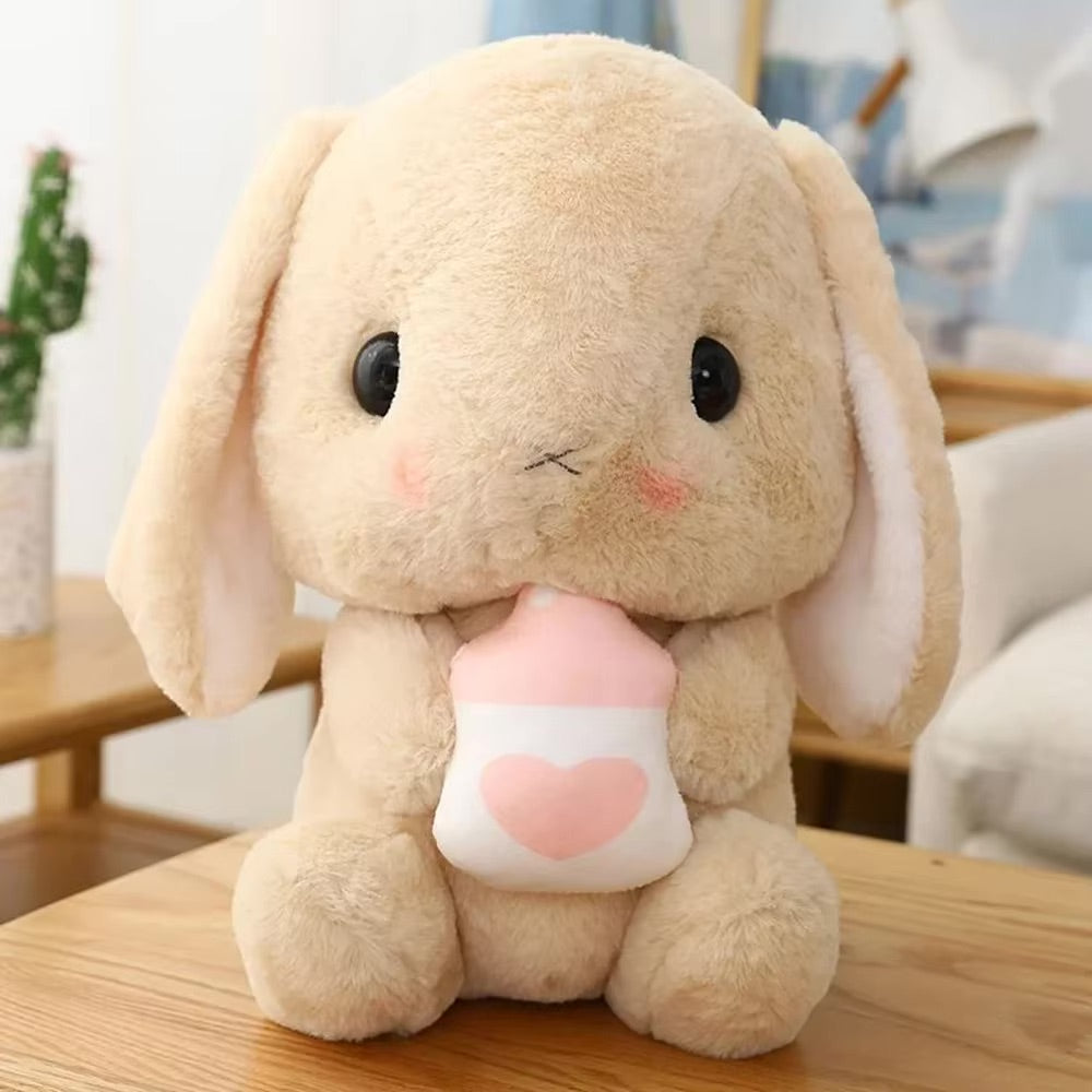 Kawaii Soft Pink Bunny Plush Stuffed Animal Toy Kawaii Cute Rabbit ...
