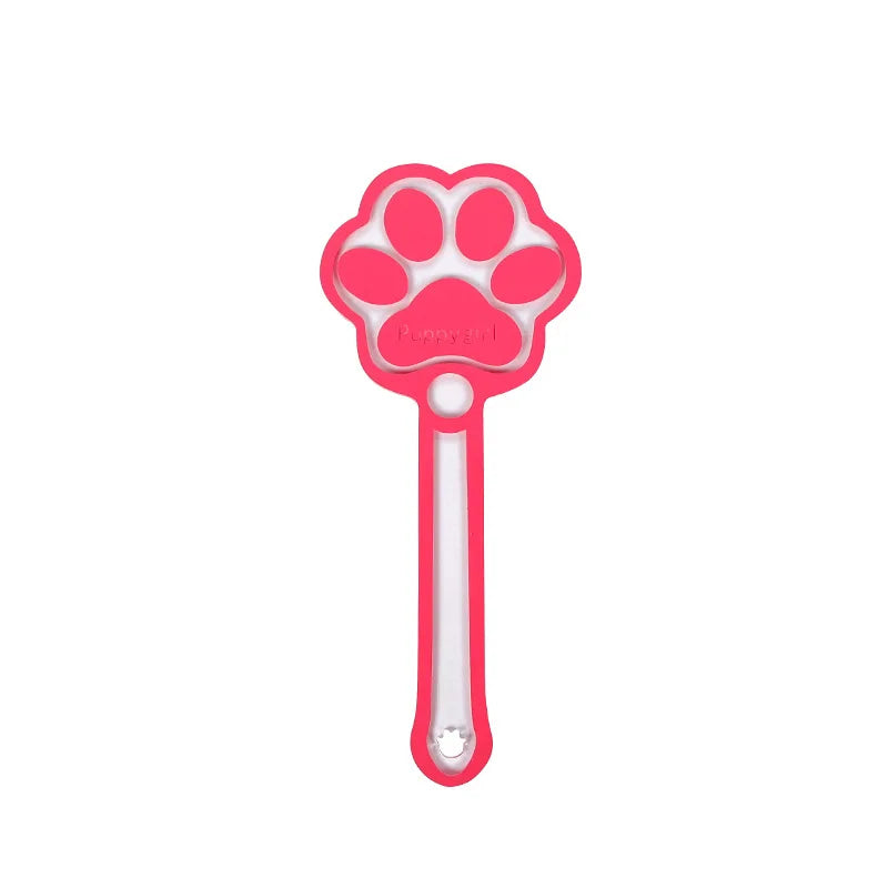 Acrylic Puppy Girl Paw Print Paddle Spank Flogger