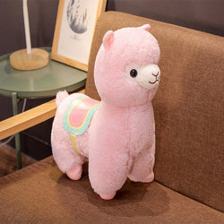 Alpaca & Saddle Plush - 35cm / Pink - alpacas, alpacasso, alpacassos, llama, llamas