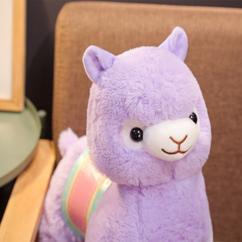 Alpaca & Saddle Plush - alpacas, alpacasso, alpacassos, llama, llamas