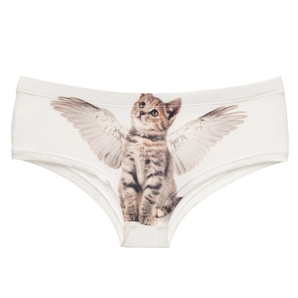 Angel Cat Panties - cat, cats, kitten, lingerie, panties