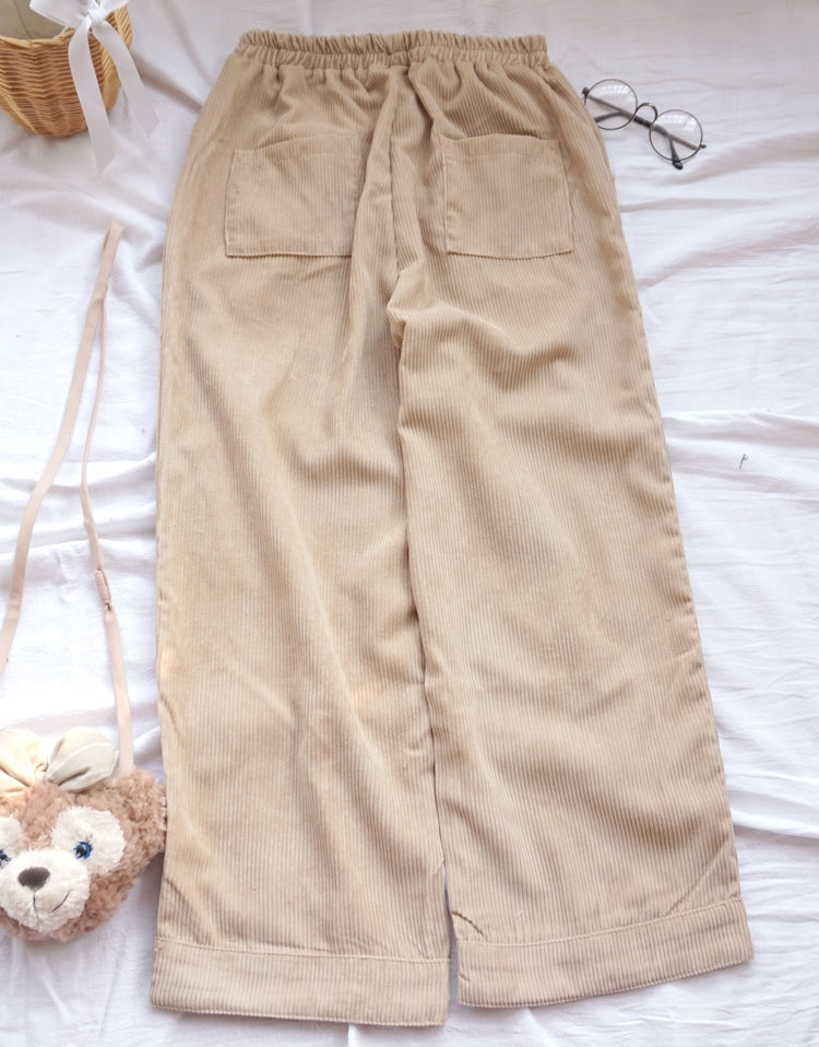 Baby Bear Cords - baby bear, brown cords, corduroy, cottagecore