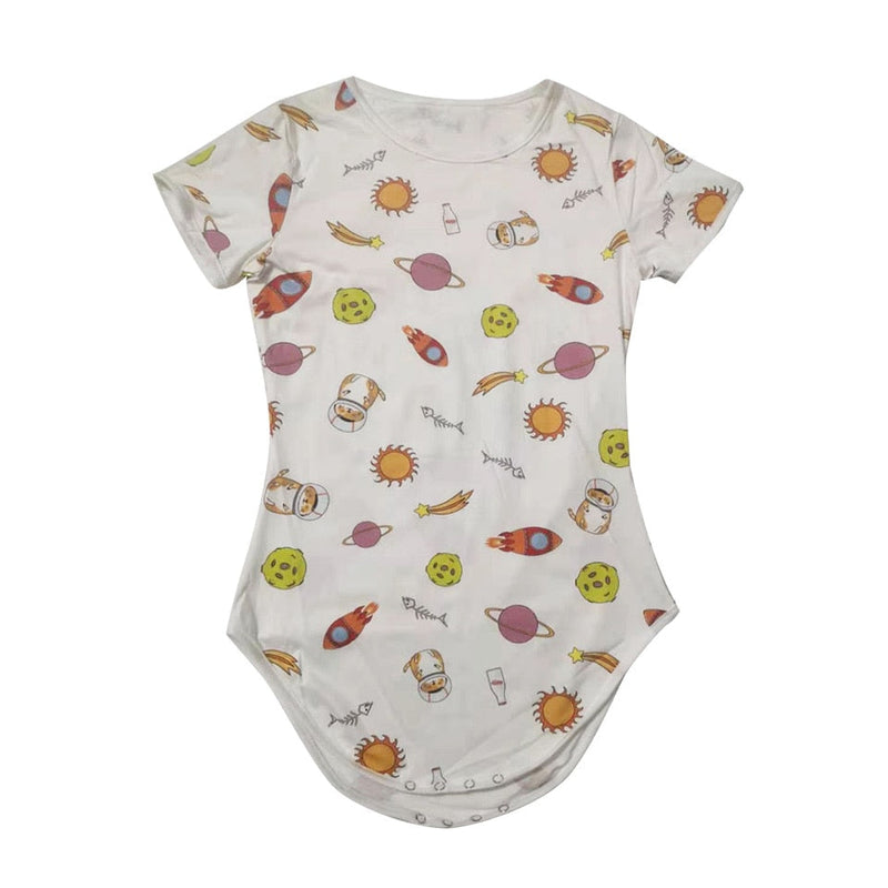 Baby Bee Onesie - Planets / S - bodysuit, bodysuits, bumble bee, bees, button up