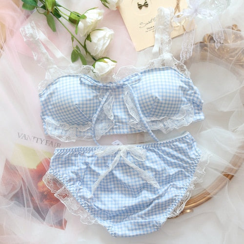 Baby blues lingerie set - blue - ethereal - fairycore - lingerie