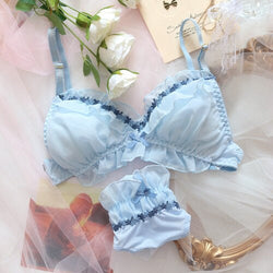 Baby blues lingerie set - blue - ethereal - fairycore - lingerie