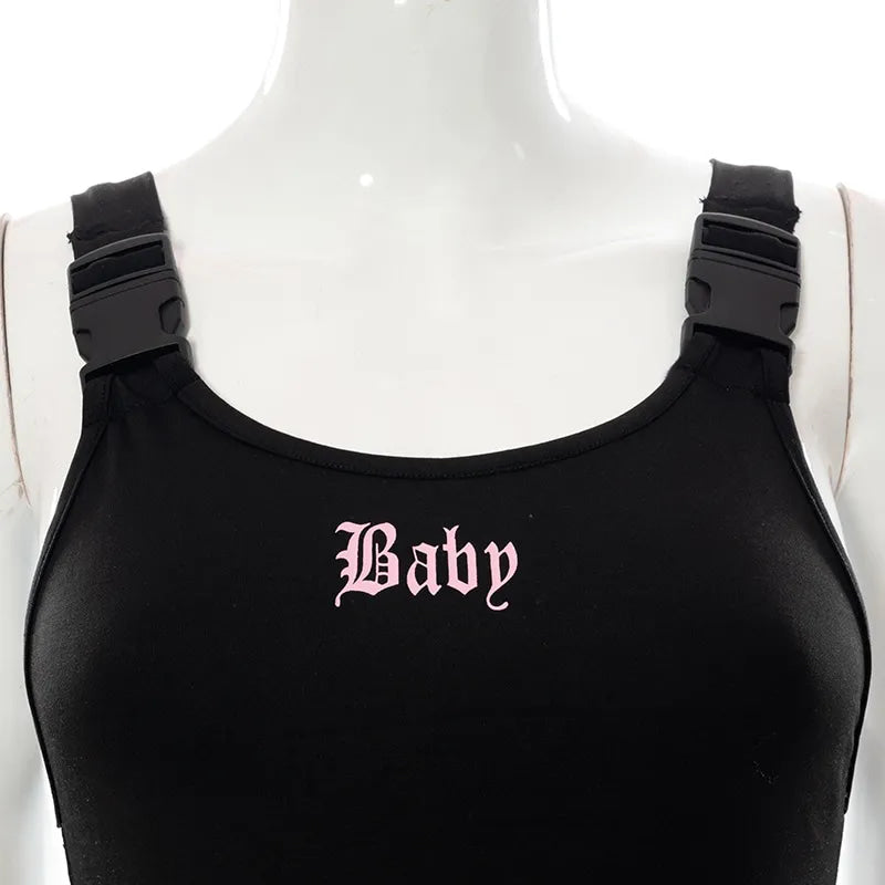 Baby Buckled Bodysuit - adult onesie, alternative, baby, bodysuit, bodysuits