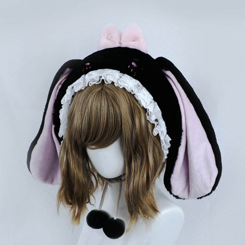 Baby Bun Lolita Bonnet - bunny ear, ears, girls, hat