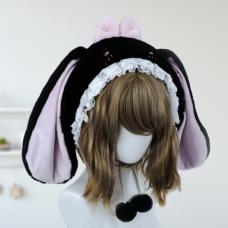 Baby Bun Lolita Bonnet - bunny ear, ears, girls, hat