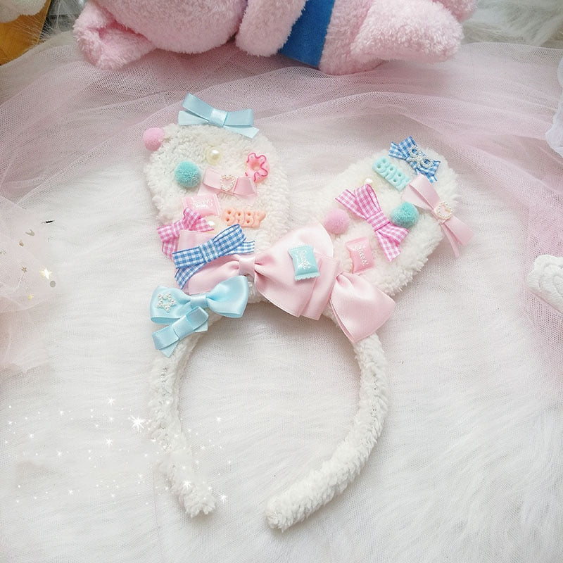 Babyspace Bunny Ear Headband - babycore, babyspace, bunnies, bunny ear headband, ears