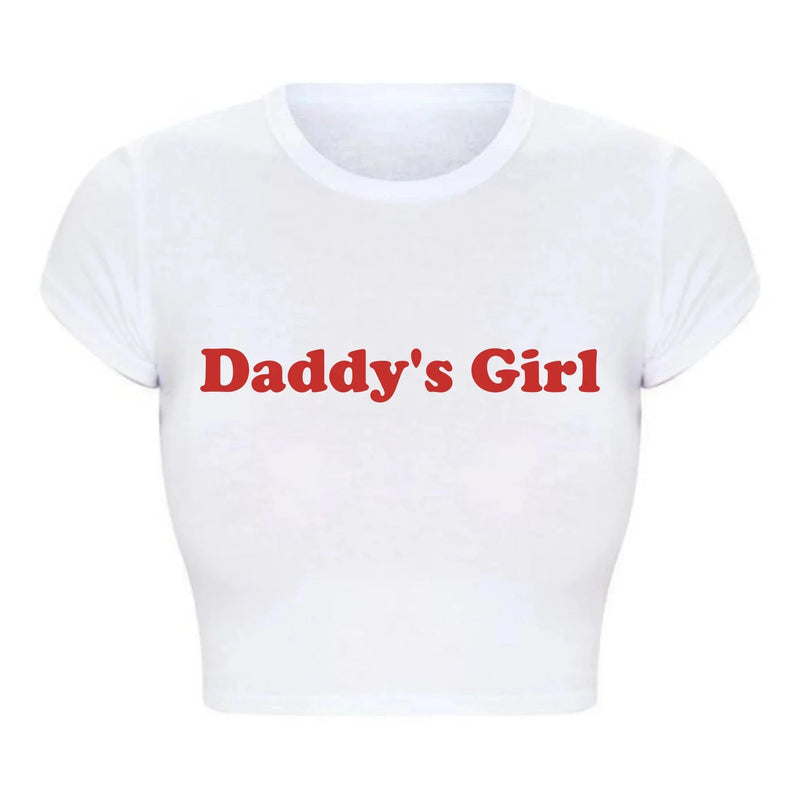 Basic Daddy’s Girl Cropped Tee