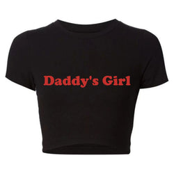 Basic Daddy’s Girl Cropped Tee