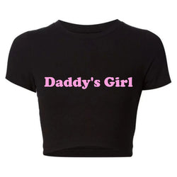 Basic Daddy’s Girl Cropped Tee