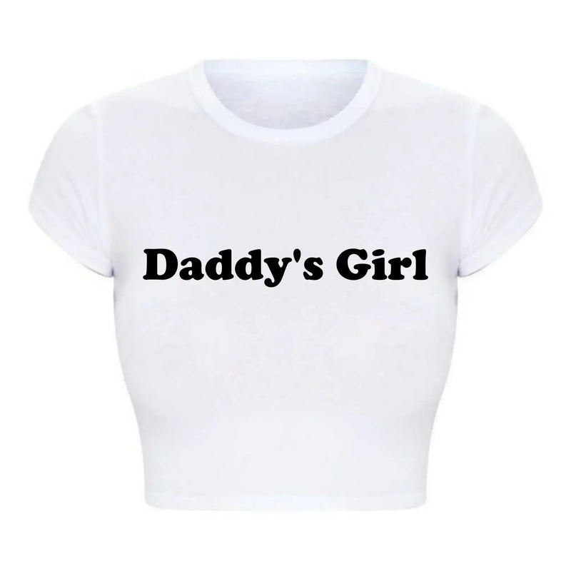 Basic Daddy’s Girl Cropped Tee