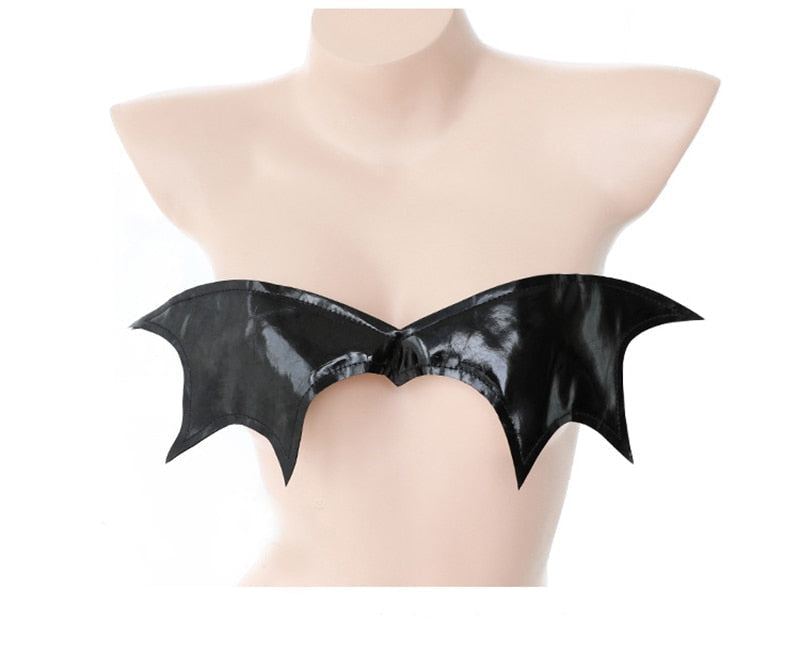 Bat Wing Lingerie Set - bat wing, bats, batty, bikini, halloween