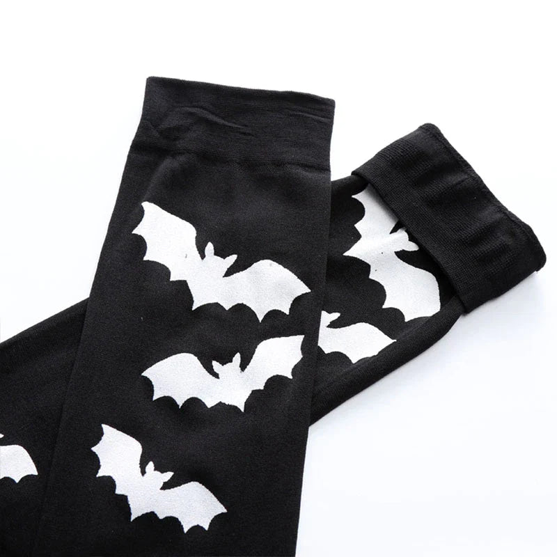 Batty Stockings - bats, batts, creepy cute, goth, goth fashion