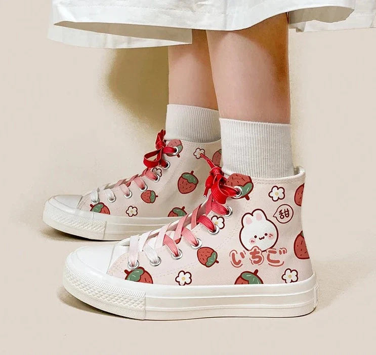 Berry Babe Bunny Sneakers - all stars, berrie, berries, chuck taylor, taylors