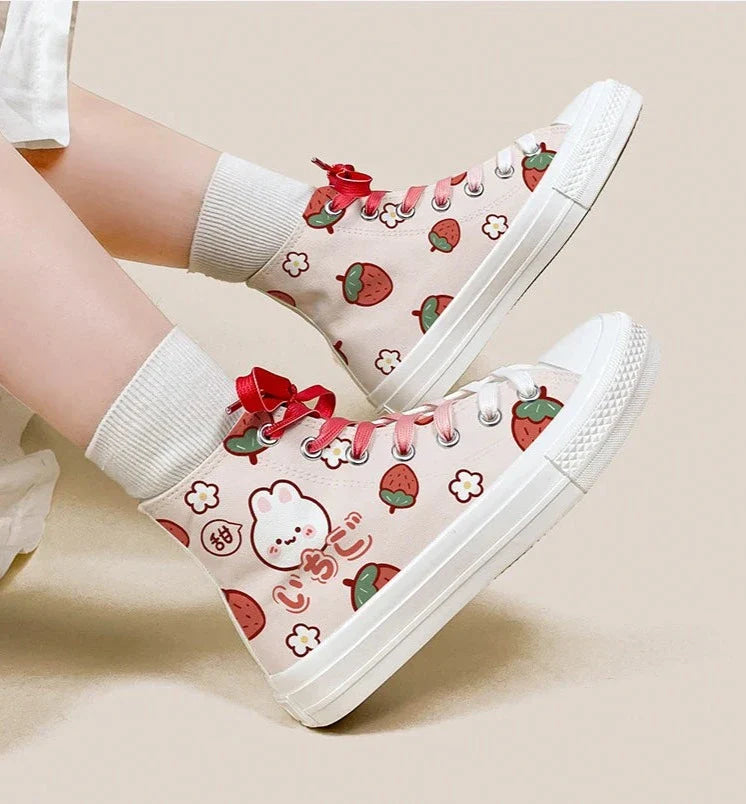 Berry Babe Bunny Sneakers - all stars, berrie, berries, chuck taylor, taylors