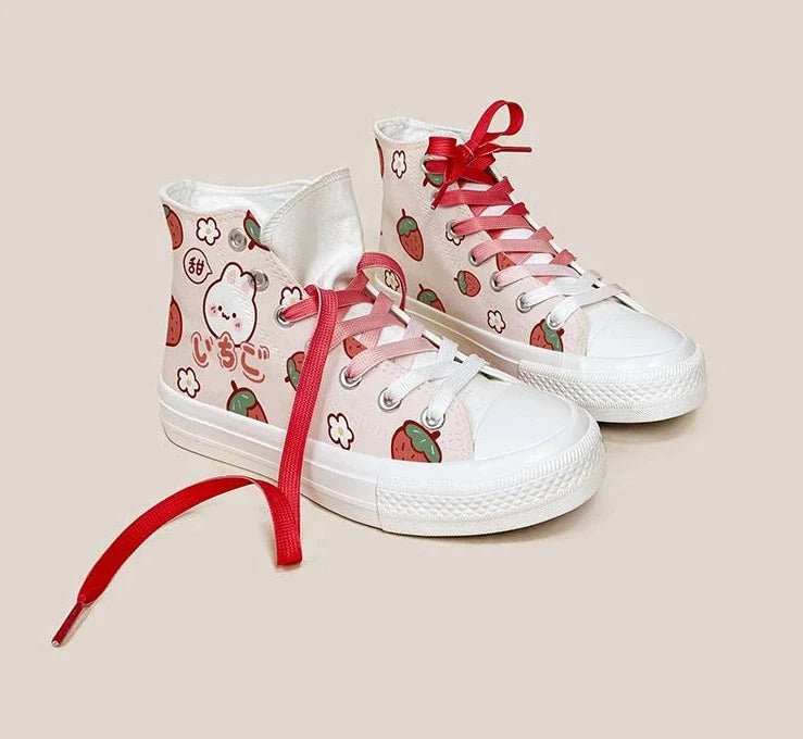 Berry Babe Bunny Sneakers - all stars, berrie, berries, chuck taylor, taylors