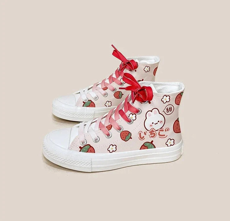 Berry Babe Bunny Sneakers - all stars, berrie, berries, chuck taylor, taylors