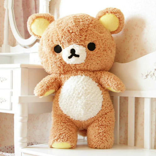 Big Fuzzy Kuma Teddy Bear - brown bear, plush toys, plushies, rilakkuma, rilakkuma bear