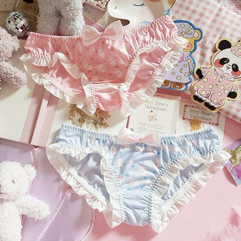 Bunny Rabbit Satin Undies Panties Lolita Underwear – DDLG Playground