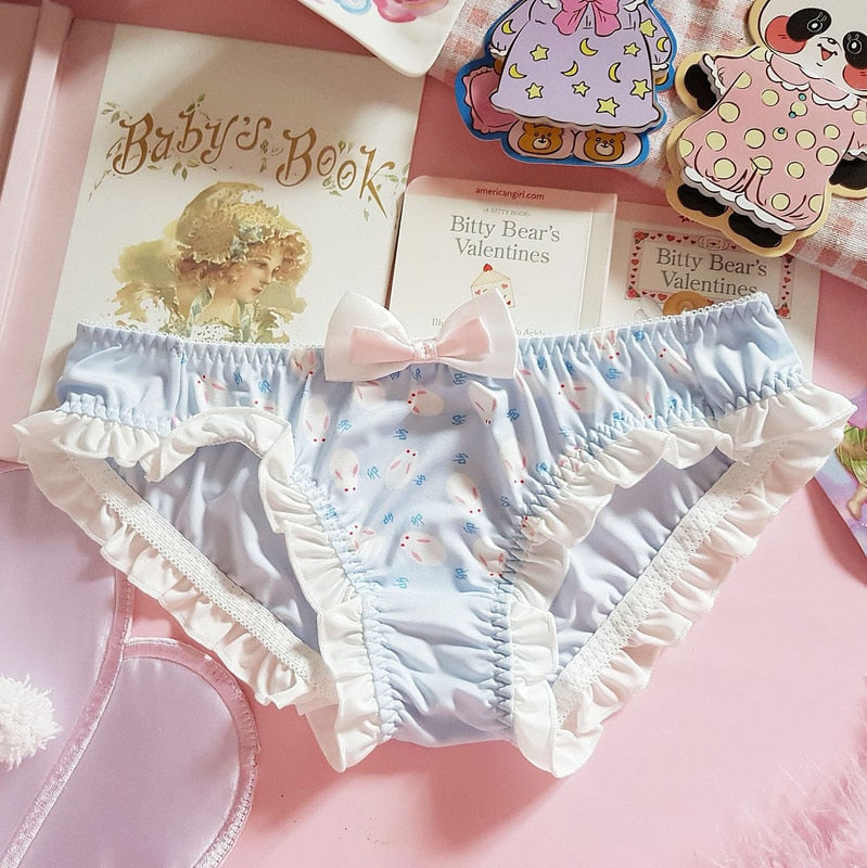 Bunny Rabbit Satin Undies Panties Lolita Underwear – DDLG Playground