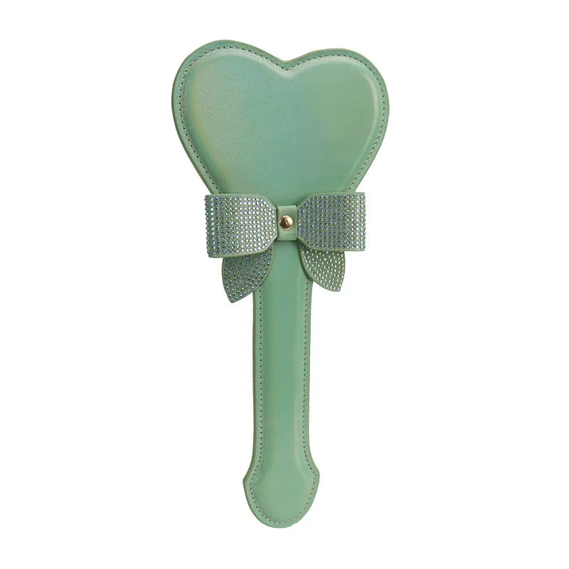 Bow & Heart Paddle - Green - bdsm, paddles, whip, whips