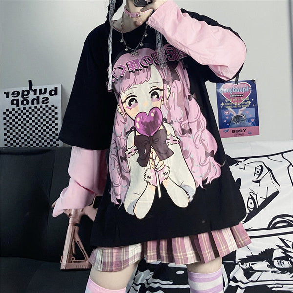 Bubblegum Princess Tee - anime, anime girl, belly shirt, shirts, top