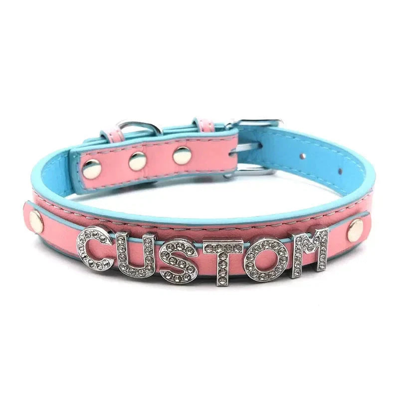 Bubblegum Trans Color Custom Collar - collar, collared, collars, custom, gay pride