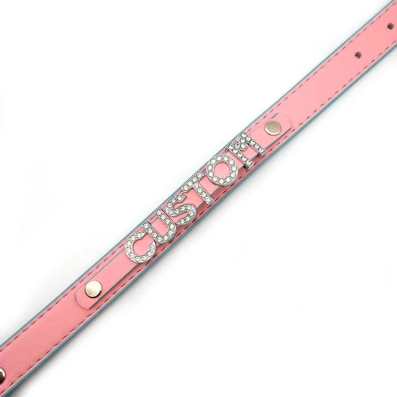 Bubblegum Trans Color Custom Collar - collar, collared, collars, custom, gay pride