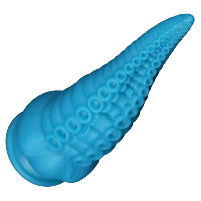 Bumpy Silicone Tentacle Ride - Blue - alien, dildo, dildos, rubber, silicone