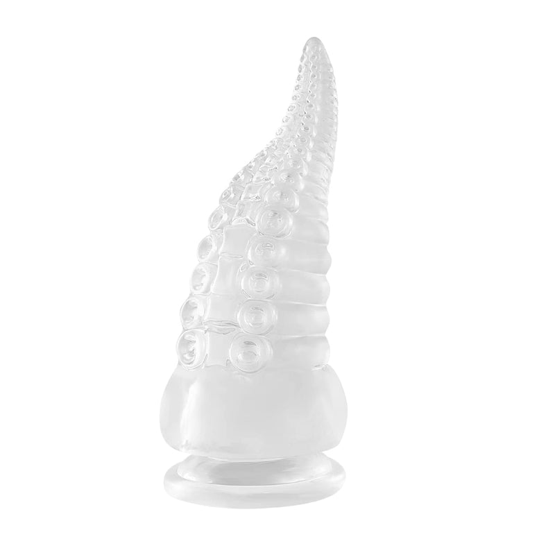 Bumpy Silicone Tentacle Ride - Transparent - alien, dildo, dildos, rubber, silicone