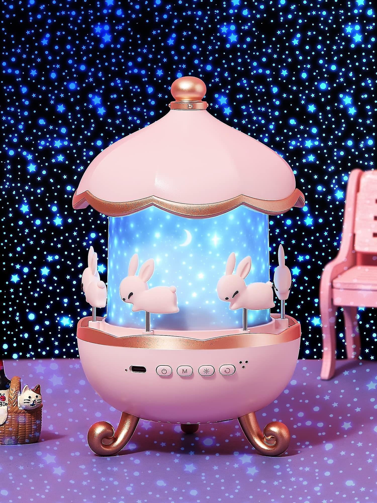 Bunny Carousel Projector Night Light – DDLG Playground
