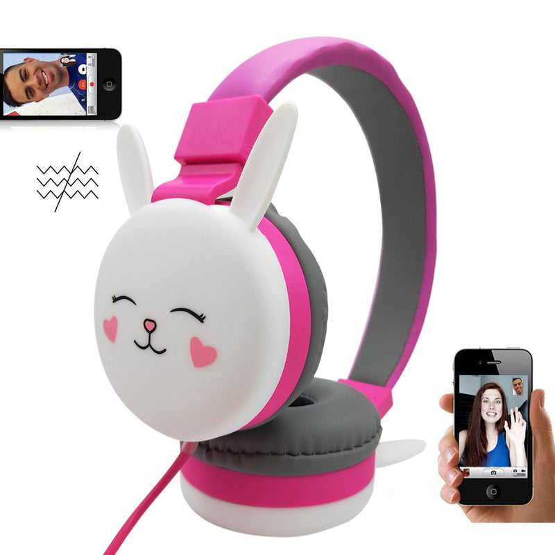 Bunny Headphones - (Wired) - bunny ears, headband, rabbit, rabbits, earbuds