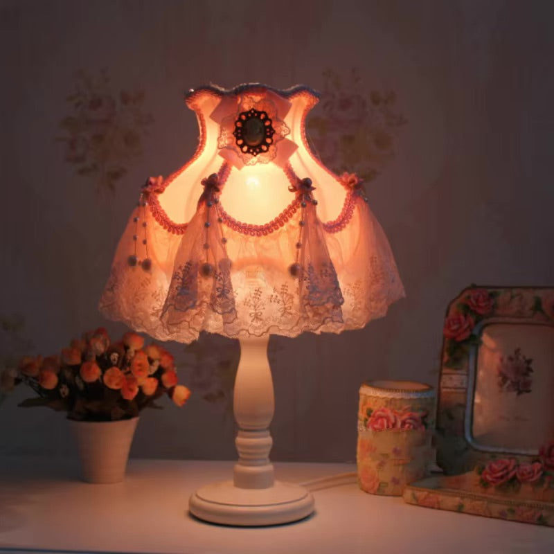 Cameo princess table lamp - desk lamp - lace - lights - night light