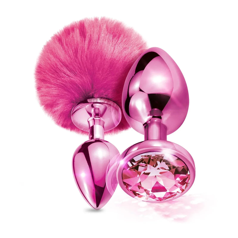 Candy Chrome Plugs - Pink Bunny - anal plugs, butt plug, chrome, pink