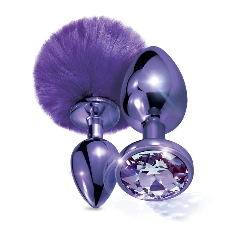 Candy Chrome Plugs - Purple Bunny - anal plugs, butt plug, chrome, pink