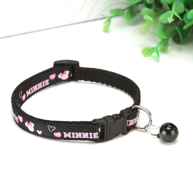 Candy Neko Petplay Collar - Black Minnie - bell choker, cat, cat play, catplay, choker