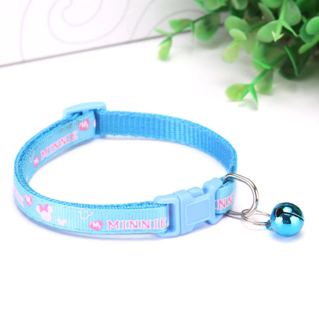 Candy Neko Petplay Collar - Blue Minnie - bell choker, cat, cat play, catplay, choker