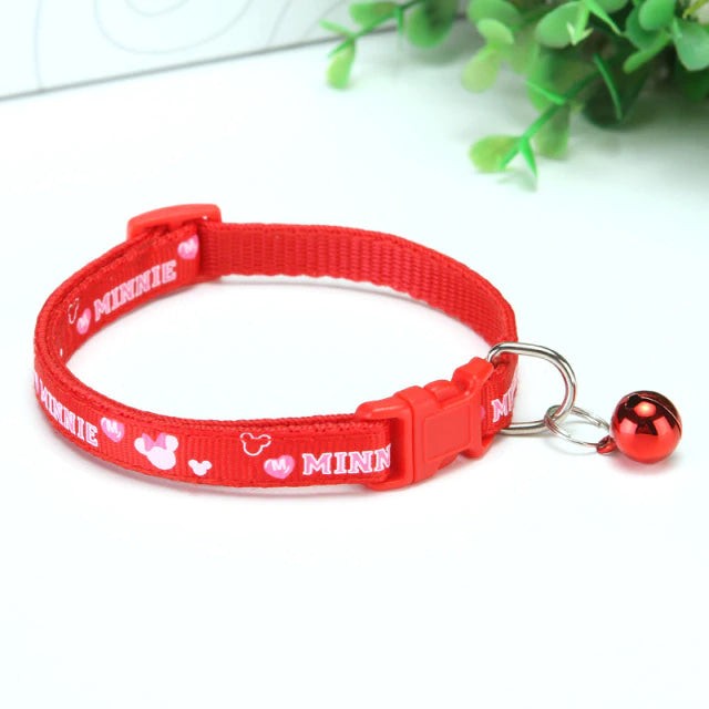 Candy Neko Petplay Collar - Red Minnie - bell choker, cat, cat play, catplay, choker