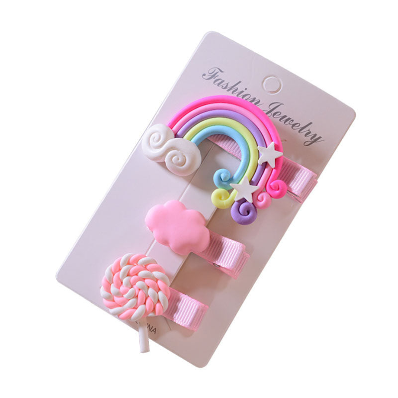 Candy Rainbow Hair Clips - barette, barrettes, candies, candy, clips