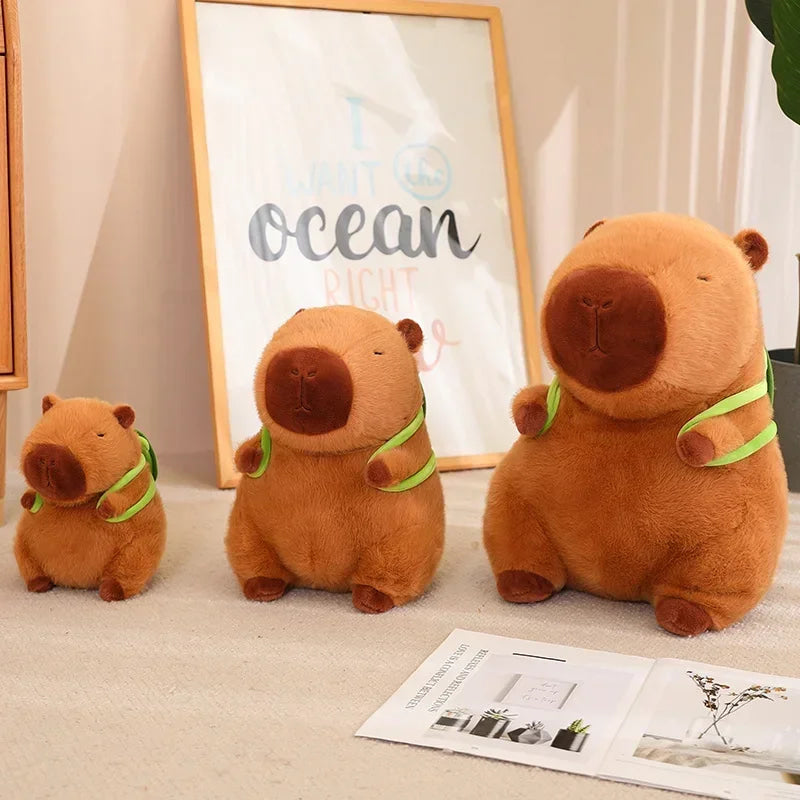 Capybara Turtle Backpack Plush Stuffed Animal
