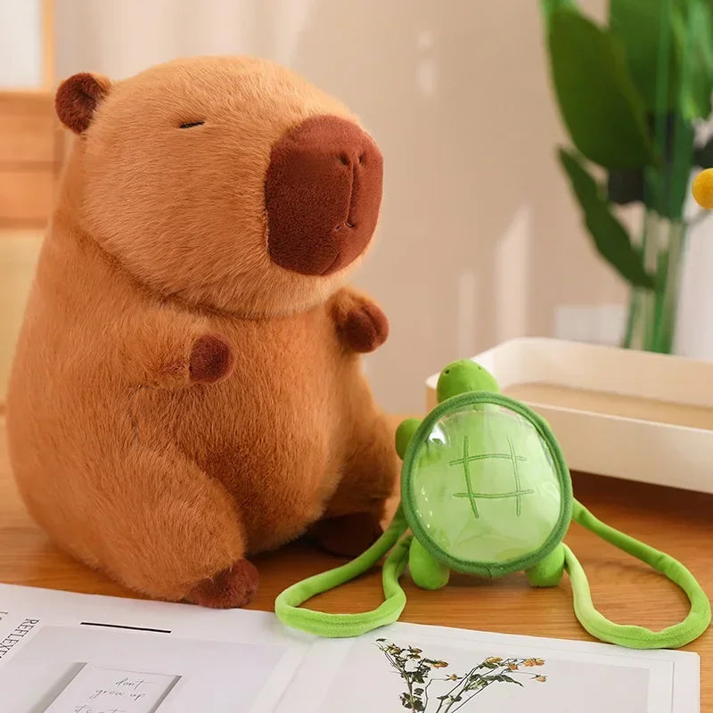 Capybara Turtle Backpack Plush Stuffed Animal