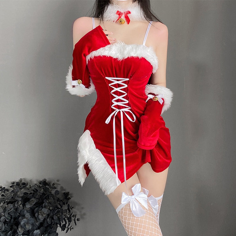 Christmas Eve Cosplay - dresses, festive, holiday dress, holidays, santa dress